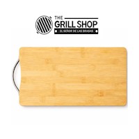 Tabla de Cocina de Bambú con Mango de Acero